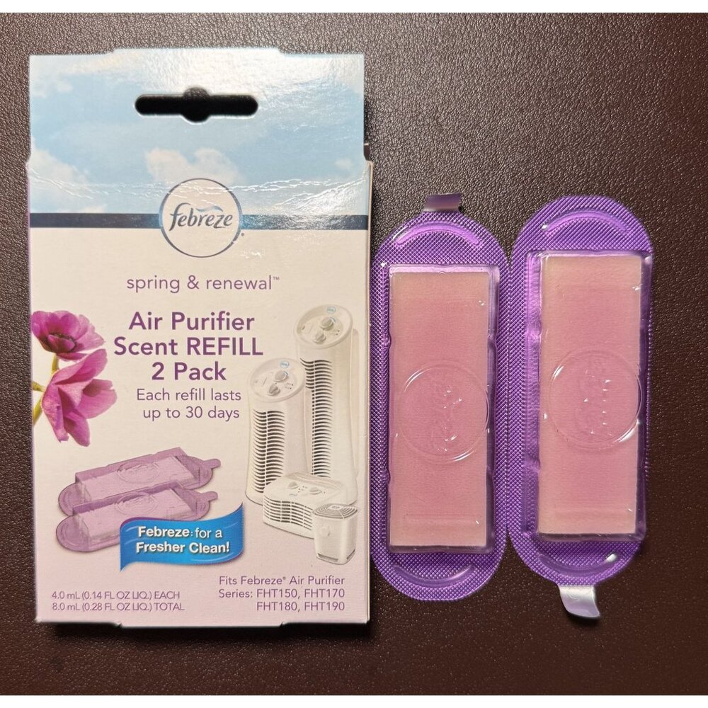 Febreze Air Purifier Scent Refill Spring & Renewal FRF102P 2 Pack Fits FHT150-19